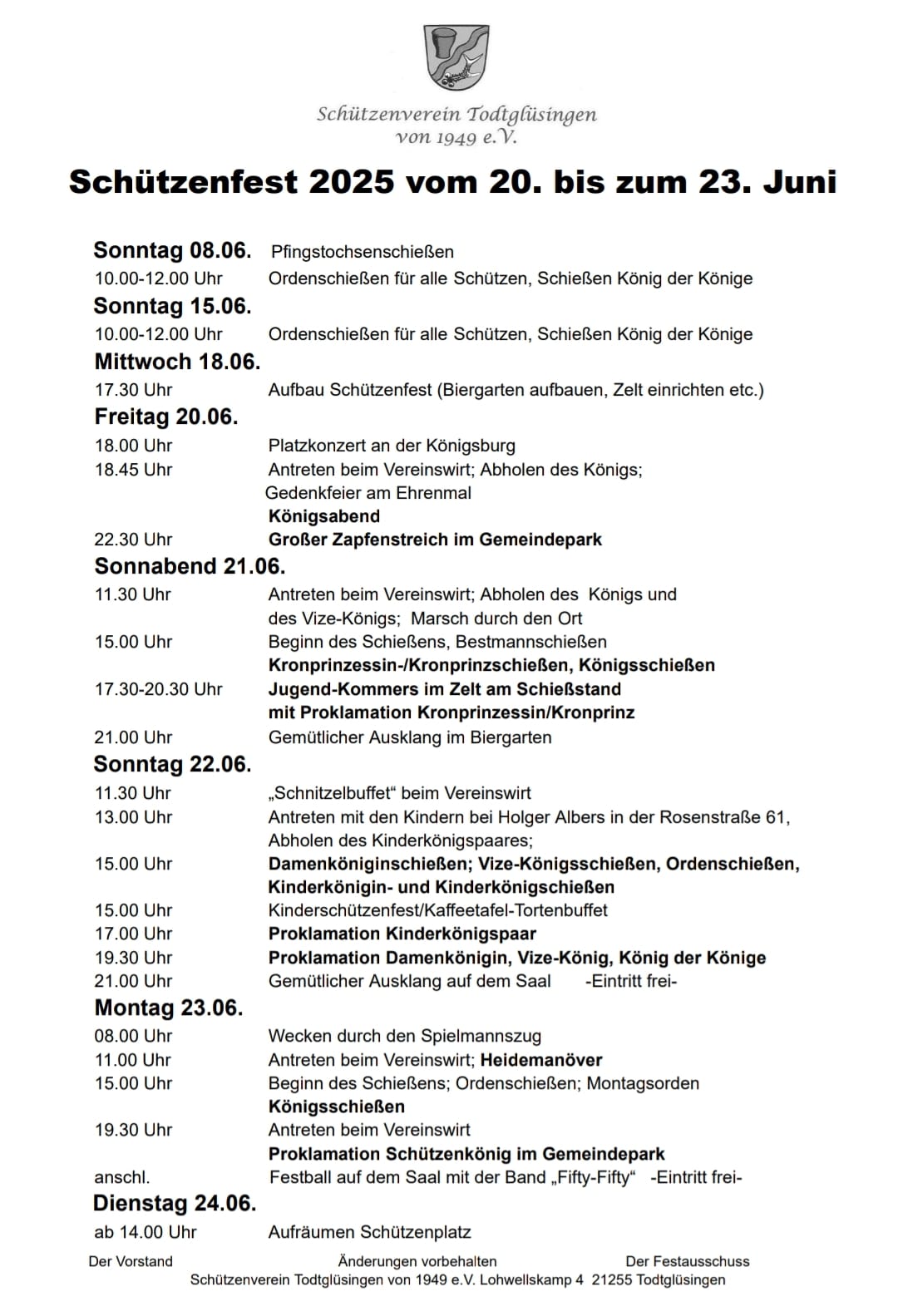 Ablaufplan